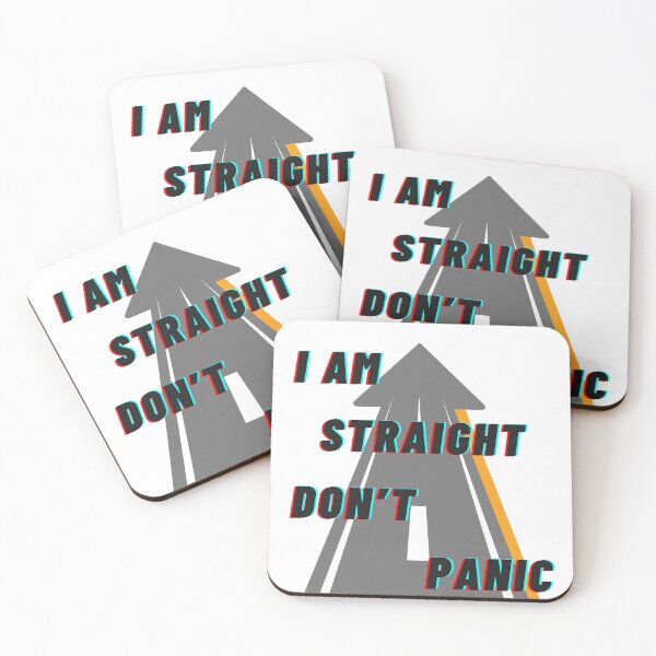 Item preview, I AM STRAIGHT - DON'T PANIC designed and sold by emanabusara.
