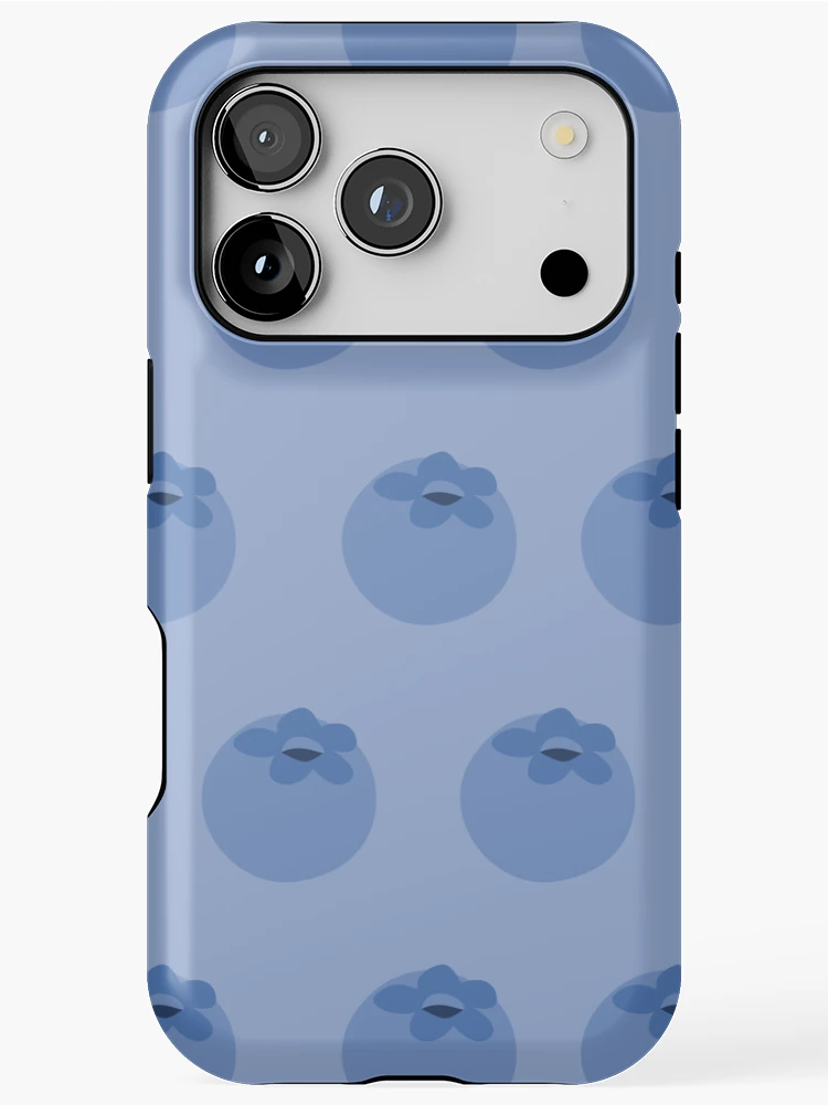 Thumbnail 1 of 4, iPhone Case, Berry Blue Pattern designed and sold by Romi-Studio.