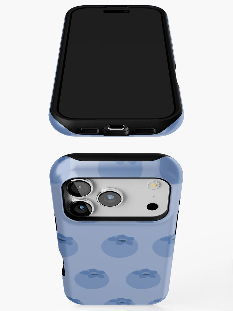 Thumbnail 3 of 4, iPhone Case, Berry Blue Pattern designed and sold by Romi-Studio.