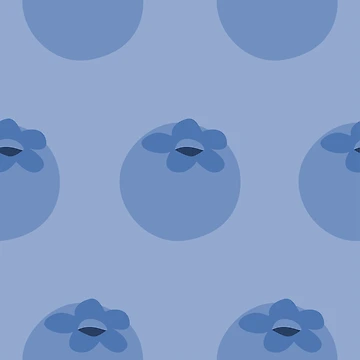 Artwork thumbnail, Berry Blue Pattern by Romi-Studio