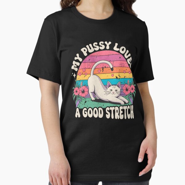 Vista previa del artículo con la obra «A Pussy le encanta estirarse Humor picante», diseñado y vendido por beansterp.