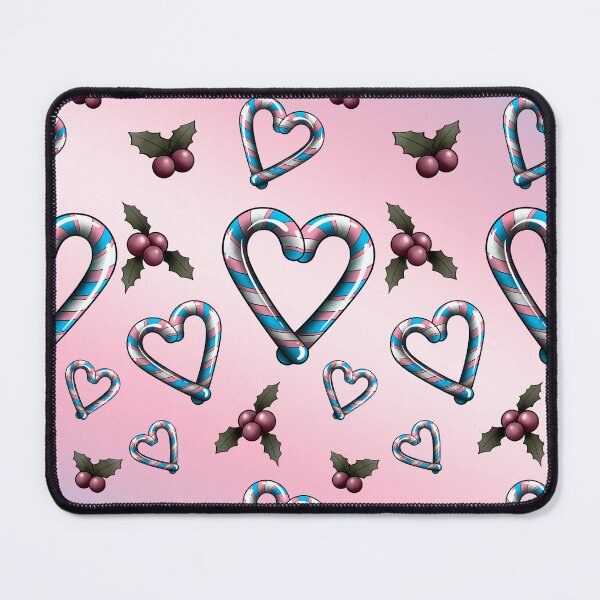Item preview, Trans Candy Cane Heart designed and sold by RetroCoven.