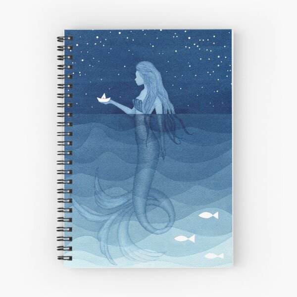 Item preview, Mermaid with a paper boat. designed and sold by VApinx.