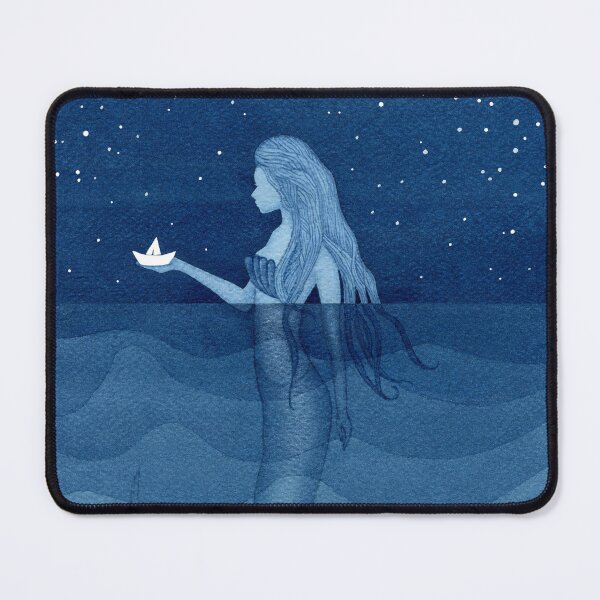 Item preview, Mermaid with a paper boat. designed and sold by VApinx.