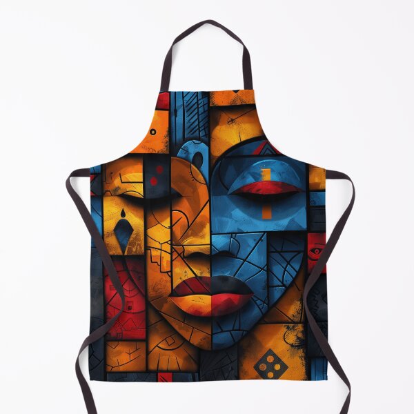 Item preview, Exotic Colorful Abstract African Woman Face Portrait Art designed and sold by jukara4488.
