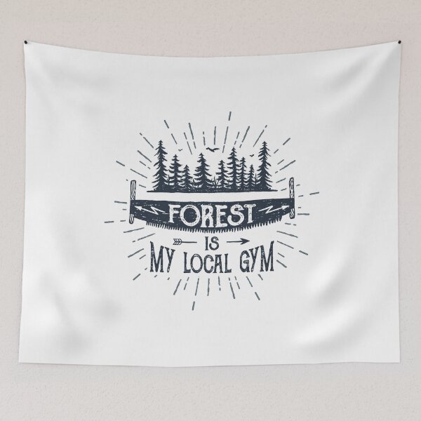 Item preview, Forest Is My Local Gym designed and sold by Sloth Astronaut.
