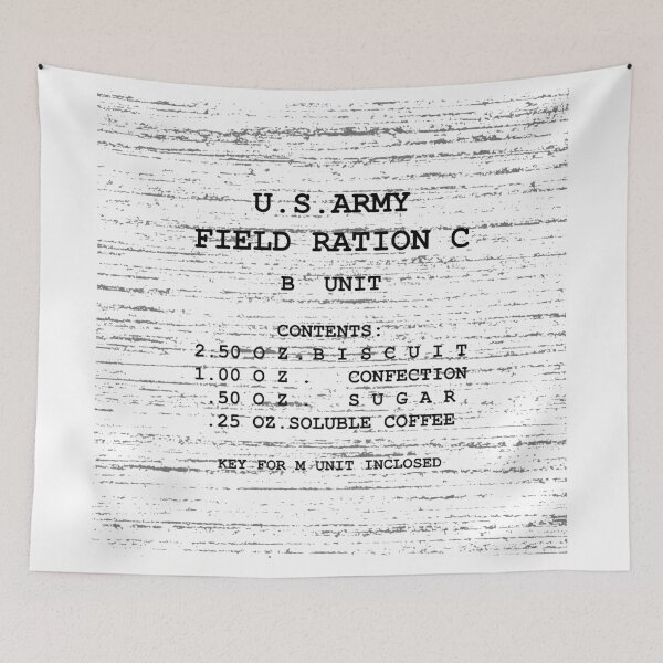 Item preview, US Army Field Ration C designed and sold by GetItGiftIt.