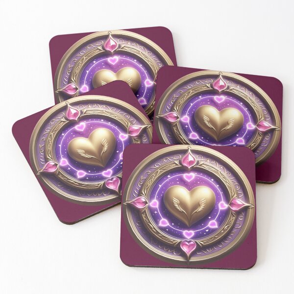 Item preview, Golden Heart Mandala of Love designed and sold by WILD-WILD-CAT.