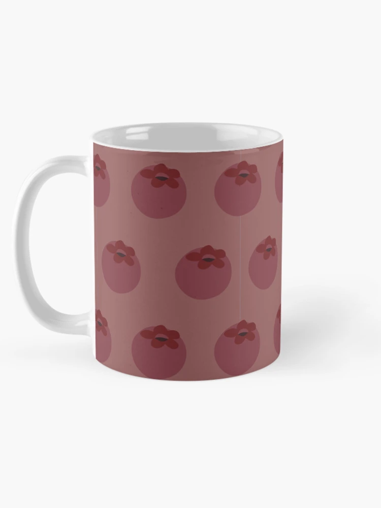 Thumbnail 5 of 6, Coffee Mug, Berry Red Pattern designed and sold by Romi-Studio.
