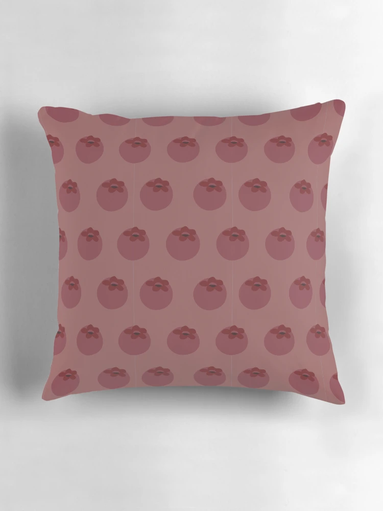 Thumbnail 3 of 4, Pillow, Berry Red Pattern designed and sold by Romi-Studio.