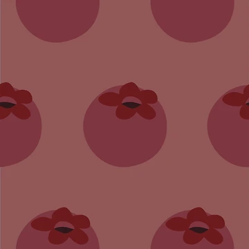 Artwork thumbnail, Berry Red Pattern by Romi-Studio
