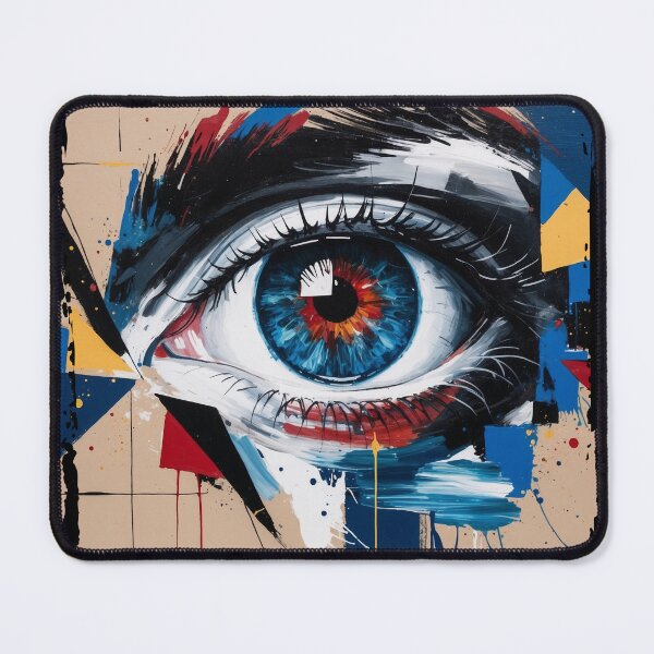 Item preview, Abstract eye painted with a colorful brush designed and sold by ArtisticPen-art.