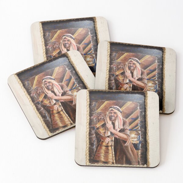 Item preview, Shepherds rejoiced when seeing the newborn king designed and sold by MarthaTownerArt.