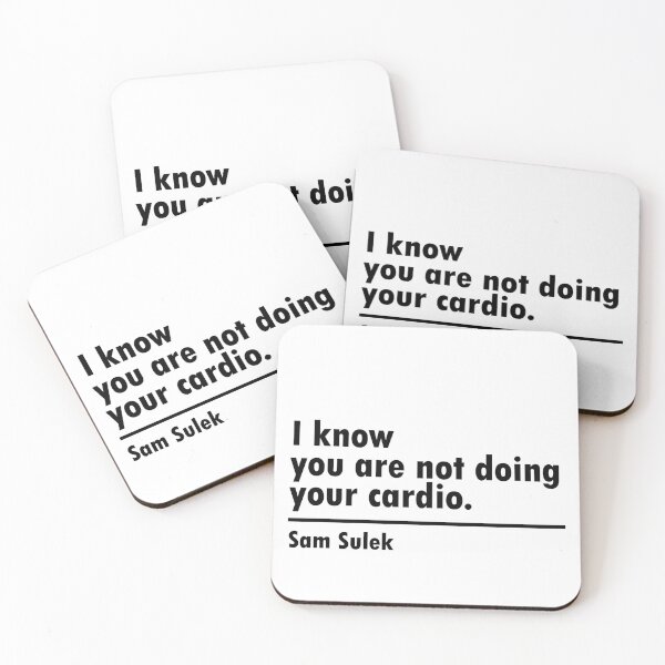 Item preview, Copy of You are not doing your Cardio - Sam Sulek Gym Quote designed and sold by felixpauli.