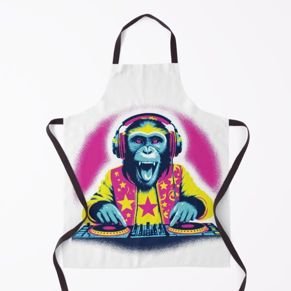 Item preview, Techno Music DJ Monkey With Headphones designed and sold by Urban-Alien.