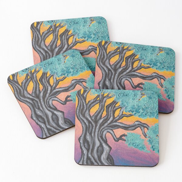 Item preview, Olive tree at sunset oil painting.  designed and sold by RedFinchDesigns.