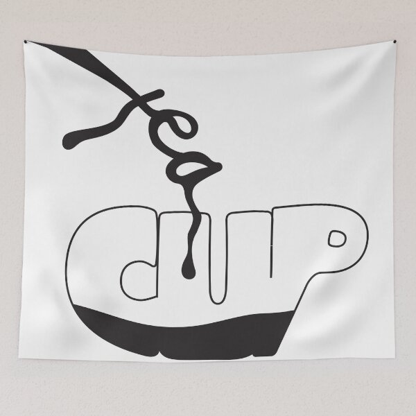 Item preview, Tea Cup Typography designed and sold by Lilwhitefox.