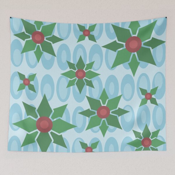 Artikelvorschau, Atomic Age Weihnachten Holly Blue entworfen und verkauft von thepixelgarden.