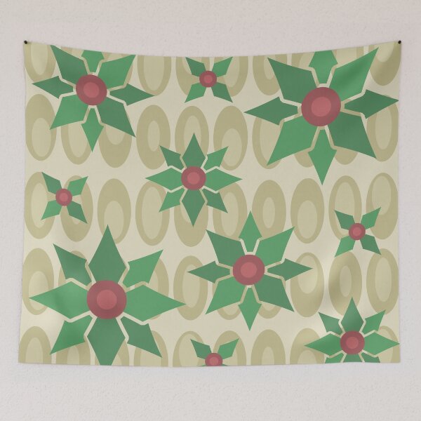 Artikelvorschau, Atomic Age Weihnachten Holly Gold entworfen und verkauft von thepixelgarden.