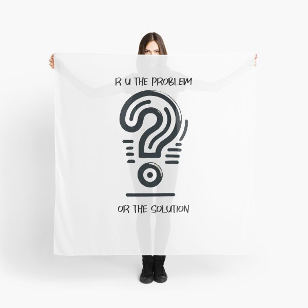 Item preview, R U The Problem or the Solution fix the problem designed and sold by WearitToday.