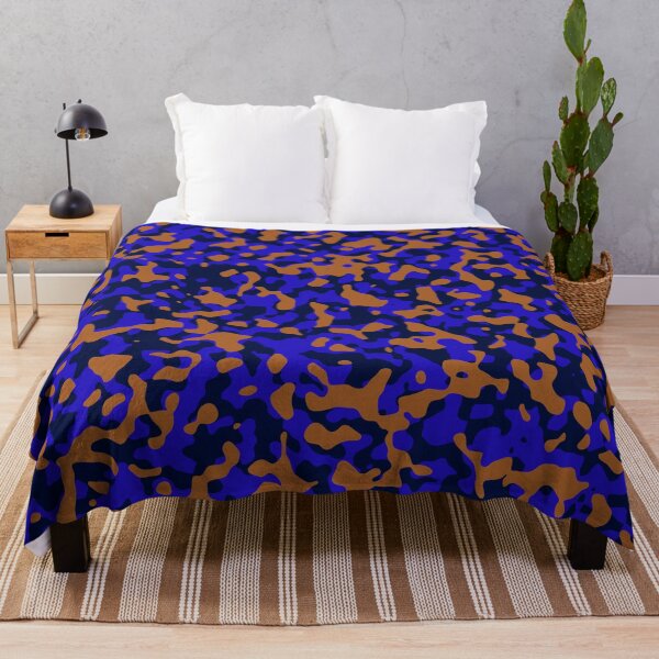 Item preview, Brown and Blue Camouflage Pattern with Dark Shades designed and sold by ModdiesColors.