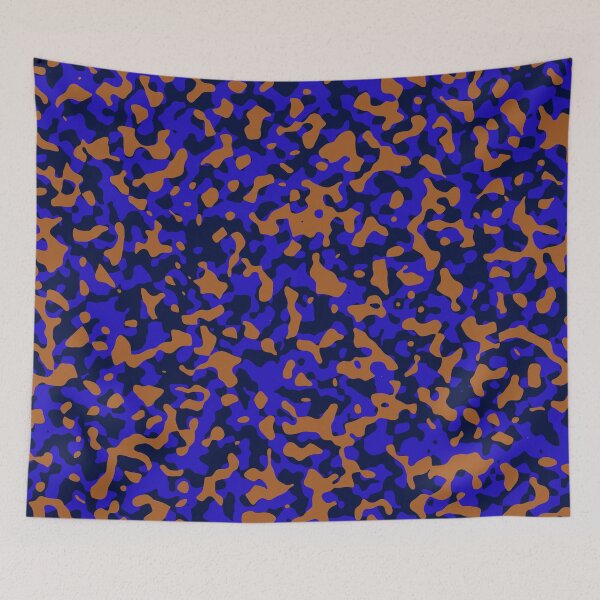 Item preview, Brown and Blue Camouflage Pattern with Dark Shades designed and sold by ModdiesColors.