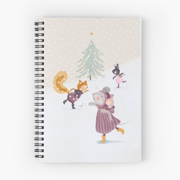Item preview, Winter mouse and her pals have a snowball fight designed and sold by frabbita.
