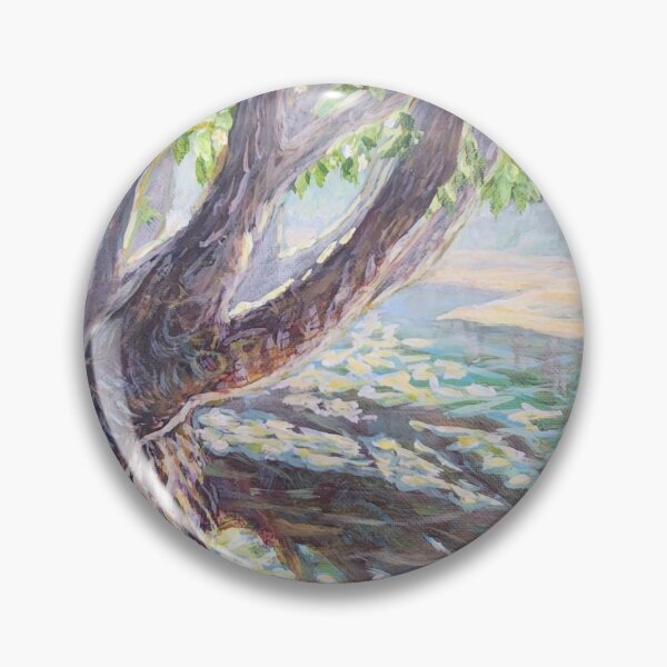 Item preview, Tree growing on the creekside designed and sold by MarthaTownerArt.