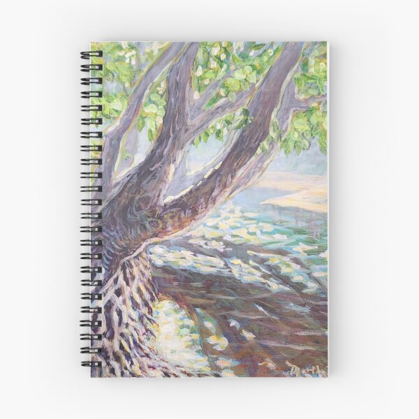Item preview, Tree growing on the creekside designed and sold by MarthaTownerArt.
