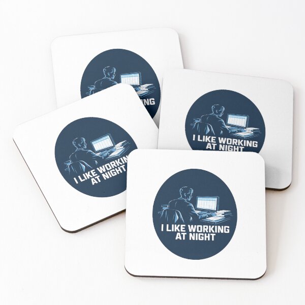 Item preview, I like working at night | Man at work designed and sold by RedCircleArt.