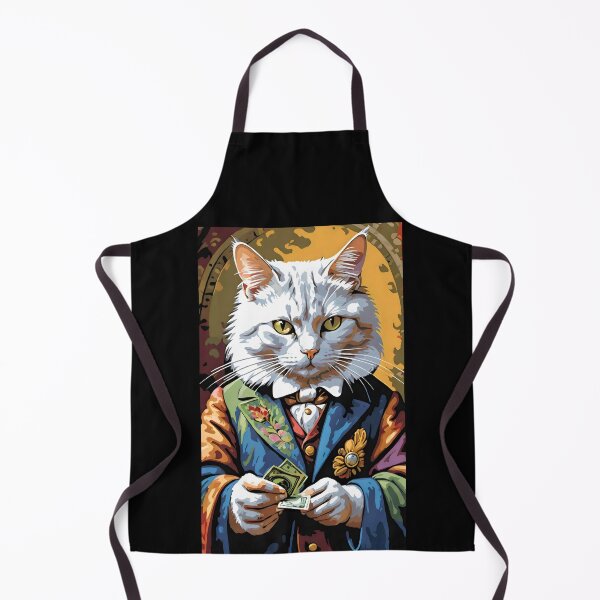 Item preview, Sophisticated Cat Banker Art Print, colorful designed and sold by Cherry-Cat.