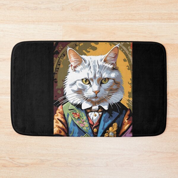 Item preview, Sophisticated Cat Banker Art Print, colorful designed and sold by Cherry-Cat.