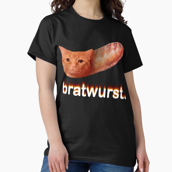 Artikel-Vorschau von Bratwurst Lustige Brainrot Katze Meme Geschenke, designt und verkauft von MemishDesign.