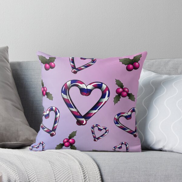 Item preview, Bi Candy Cane Heart  designed and sold by RetroCoven.
