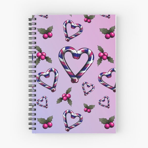 Item preview, Bi Candy Cane Heart  designed and sold by RetroCoven.
