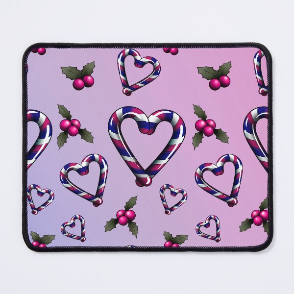 Item preview, Bi Candy Cane Heart designed and sold by RetroCoven.