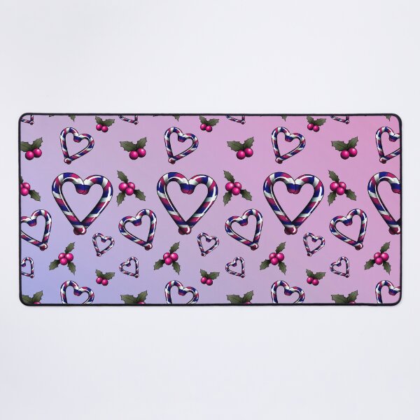 Item preview, Bi Candy Cane Heart  designed and sold by RetroCoven.
