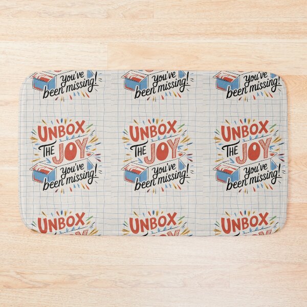 Item preview, Unbox the Joy Motivational Typography Art designed and sold by Pastel-Pulse.