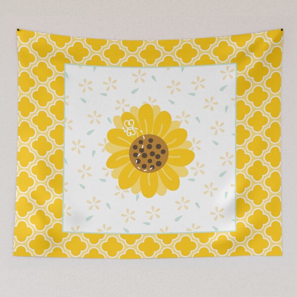 Item preview, Arabesque Honeycomb and Sunflower with Butterfly designed and sold by MarikaJohnson.