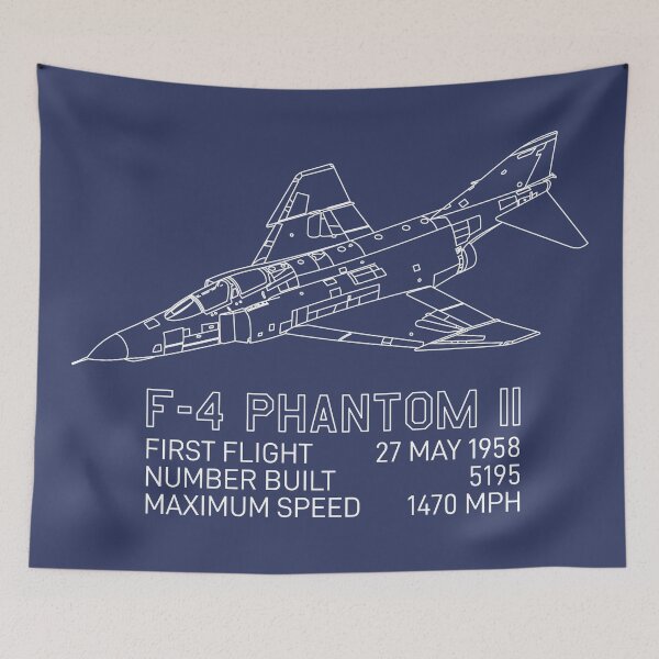 Item preview, F-4 Phantom II American Jet Plane Infographic Diagram designed and sold by MilitaryMart.