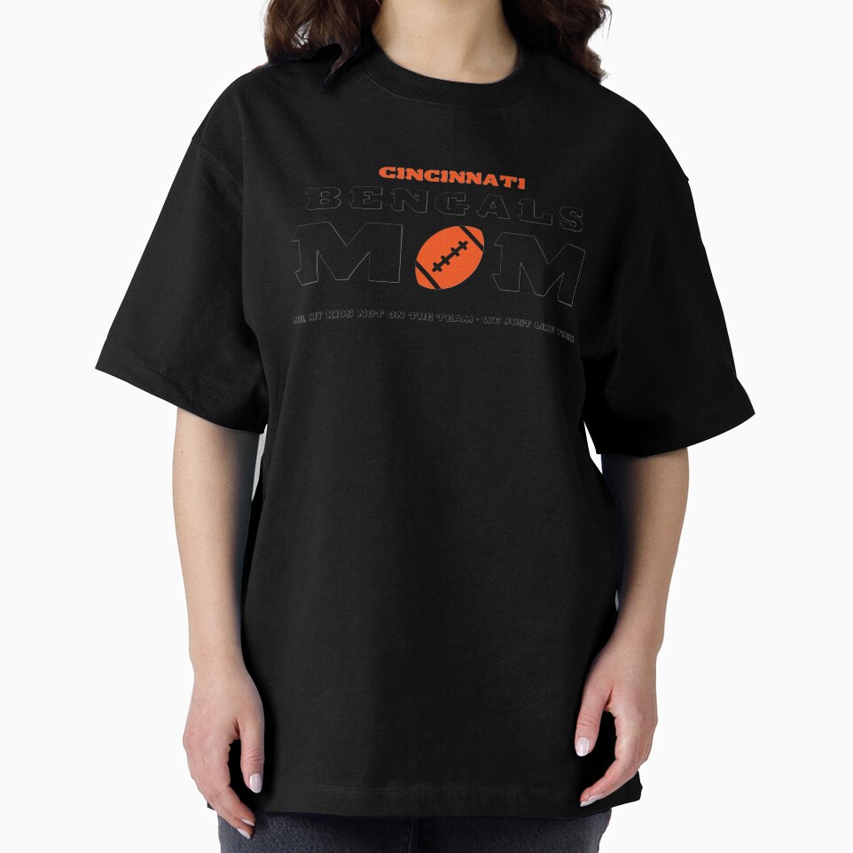 Cincinnati Bengals Mom Oversized T-Shirt Fashion24Hs