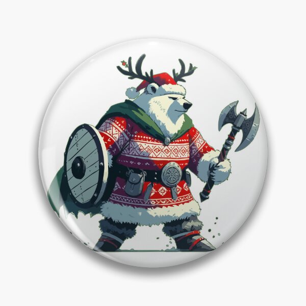Item preview, Christmas Bear Viking Funny Xmas Sweater designed and sold by TomFrontierArt.