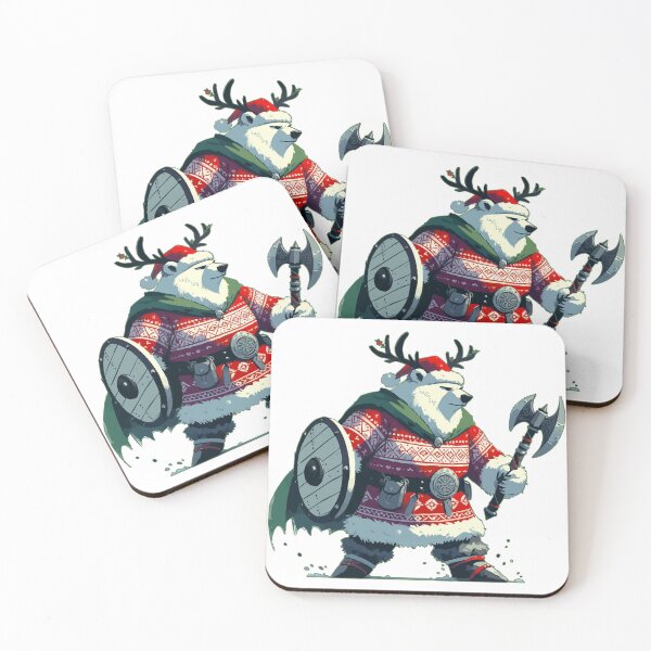 Item preview, Christmas Bear Viking Funny Xmas Sweater designed and sold by TomFrontierArt.