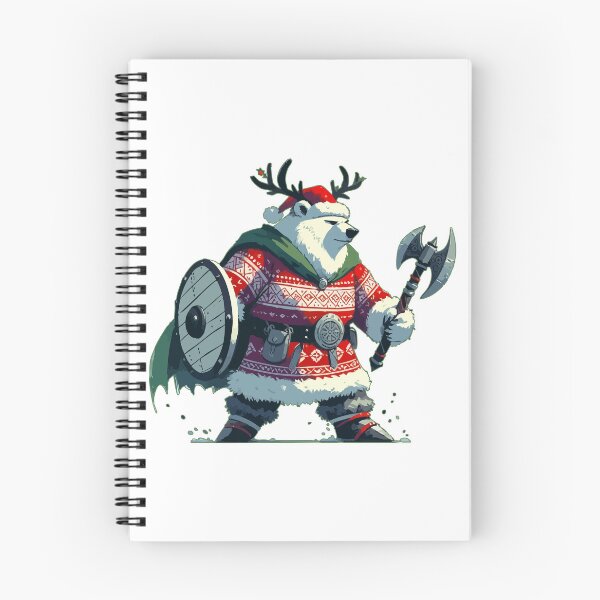 Item preview, Christmas Bear Viking Funny Xmas Sweater designed and sold by TomFrontierArt.