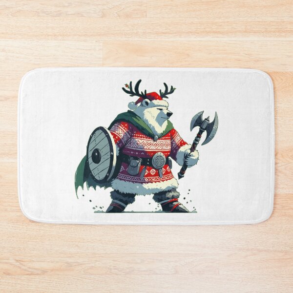 Item preview, Christmas Bear Viking Funny Xmas Sweater designed and sold by TomFrontierArt.