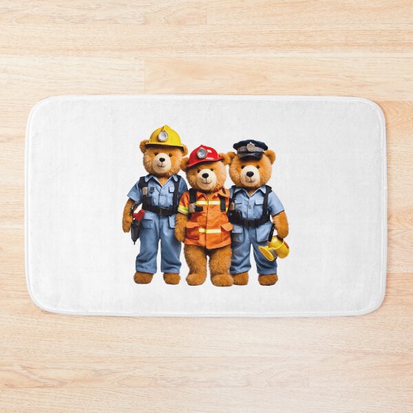 Item preview, Funny First Responder Teddy Bears in Uniform - Firefighter, Cop & Paramedic Style designed and sold by Fredster1966.