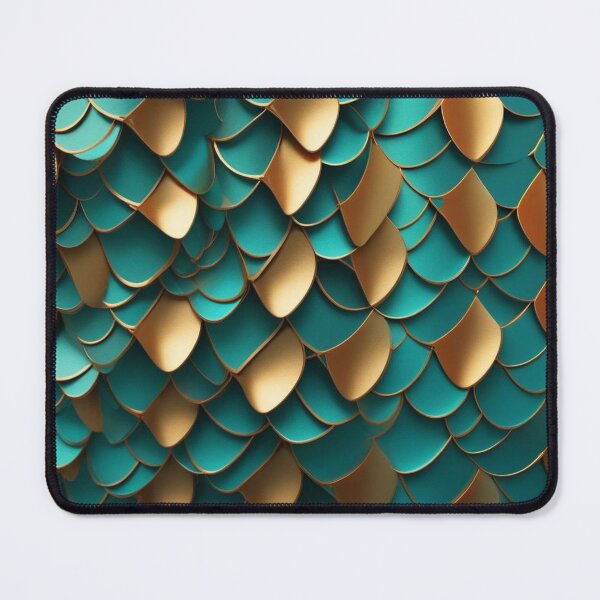 Item preview,  Mid-Century Overlapping Fish Scales & Feathers Pattern for Backgrounds designed and sold by hjian8219.