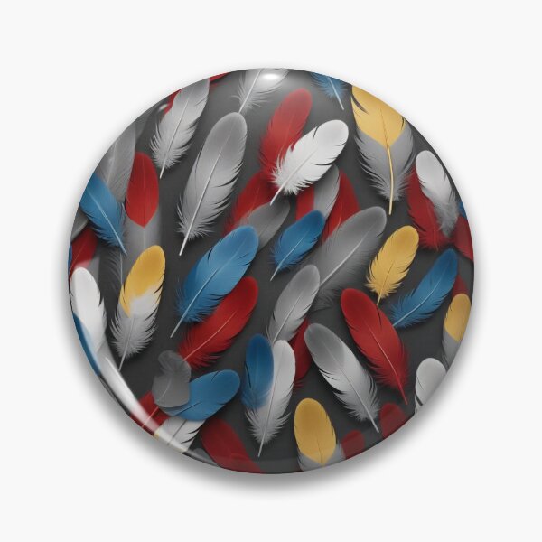 Item preview,  Mid-Century Overlapping Fish Scales & Feathers Pattern for Backgrounds designed and sold by hjian8219.