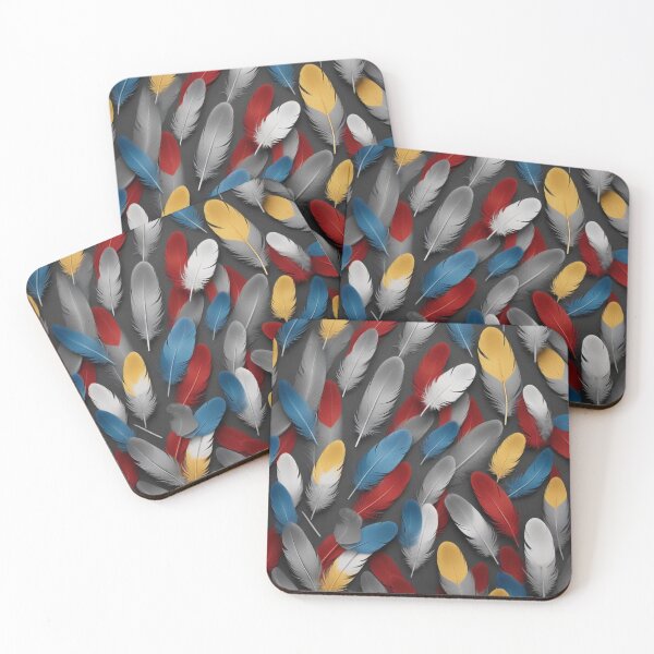 Item preview,  Mid-Century Overlapping Fish Scales & Feathers Pattern for Backgrounds designed and sold by hjian8219.