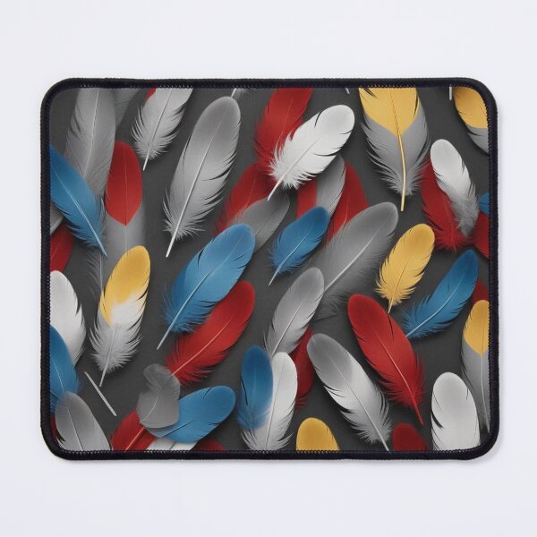 Item preview,  Mid-Century Overlapping Fish Scales & Feathers Pattern for Backgrounds designed and sold by hjian8219.